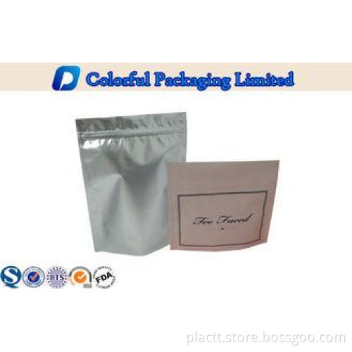 250g , 500g Aluminum Matte Black Stand up Pouch For Tea / C